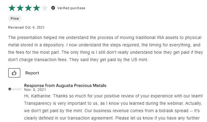 Augusta Precious Metals Complaints - 2