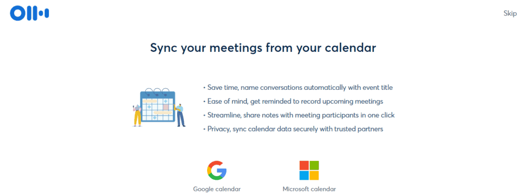 Otter.ai Sync Meetings