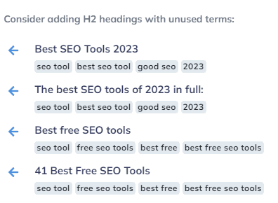 NeuronWriter Smart Headings