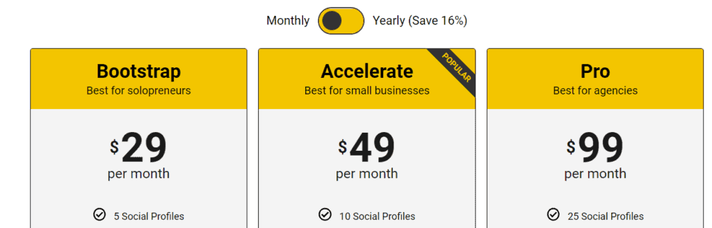 SocialBee Pricing