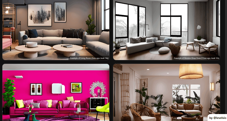 Interior AI - Generated Interior Designs