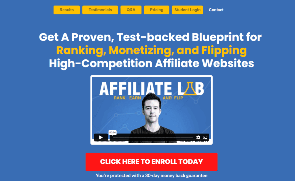 The Affiliate Lab by Matt Diggity
