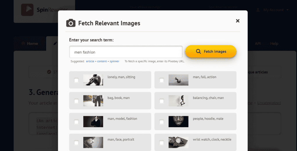 Spin Rewriter - Inserting Images
