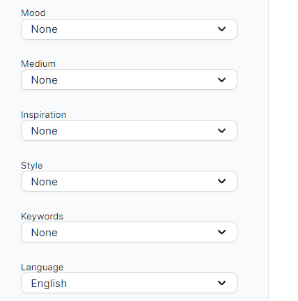 Jasper Art Customization Settings