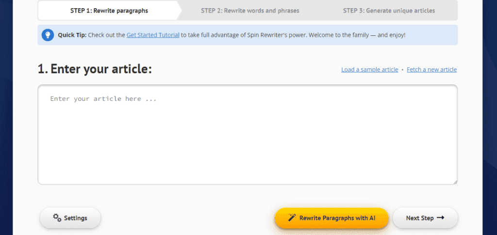 Spin Rewriter Rewriting
