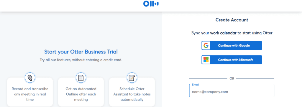 Otter.ai Create Account
