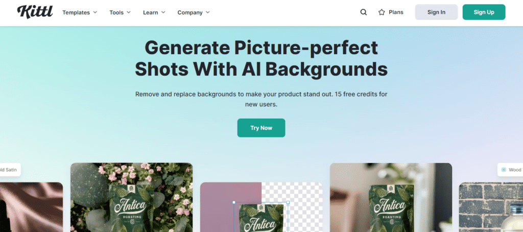 Kittl - AI Product Background Generator