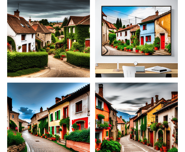 Jasper Art Example - Houses