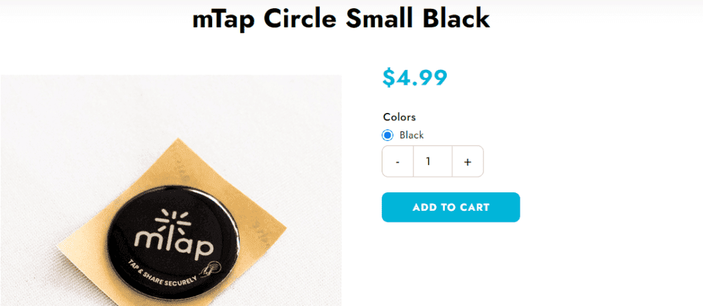 mTap Small Circle Price