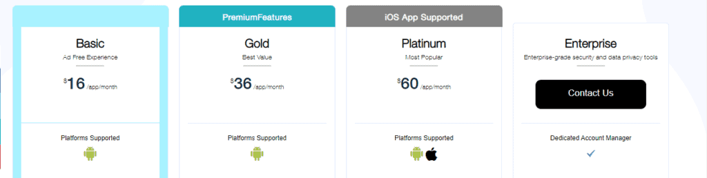Appy Pie App Builder Pricing