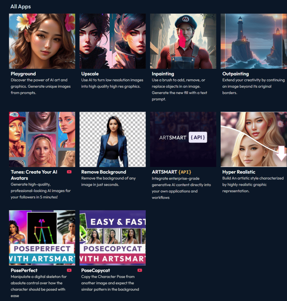 ArtSmart AI All Apps Available