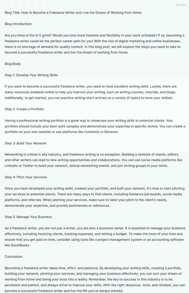 Jasper.ai One-Shot Blog Post - Output