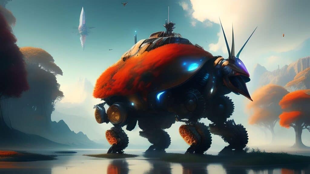 AI-generated art example from Fotor