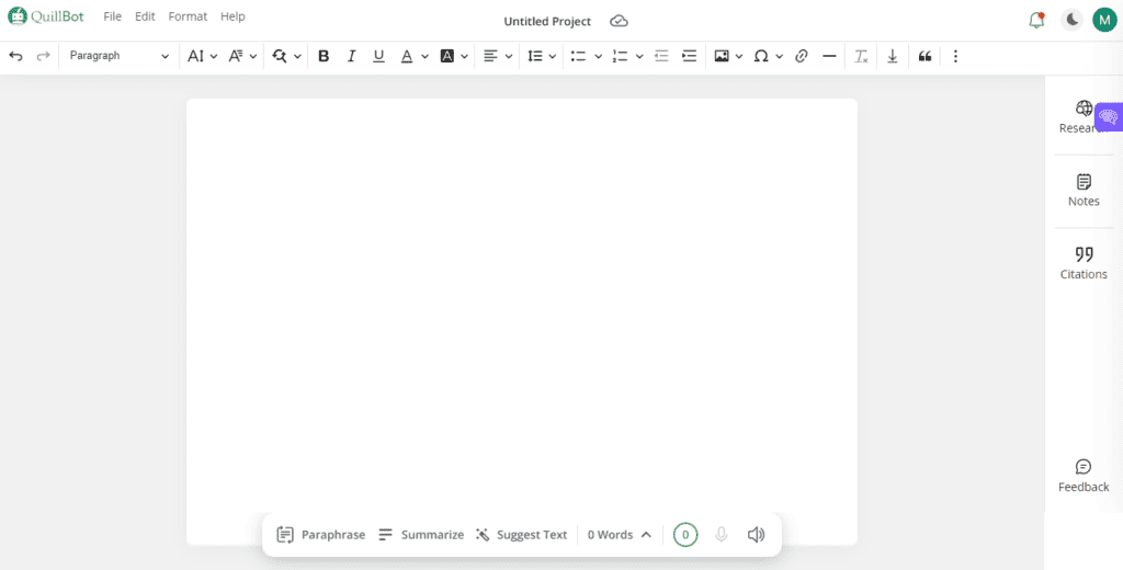 Co-Writer - QuillBot AI
