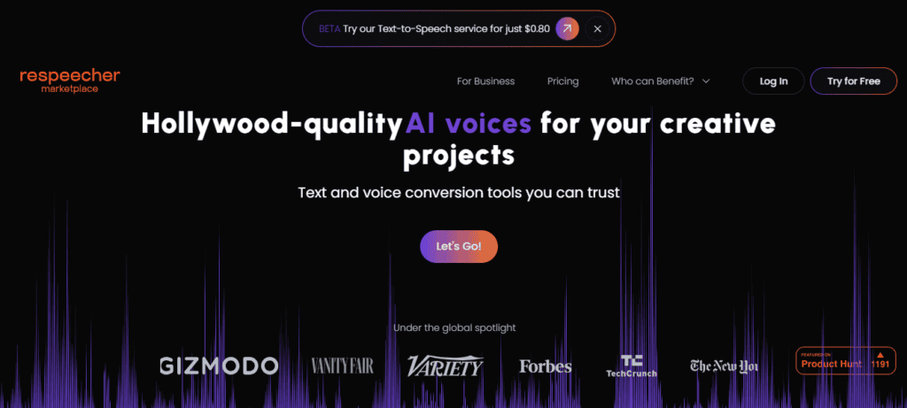 Respeecher Voice Marketplace