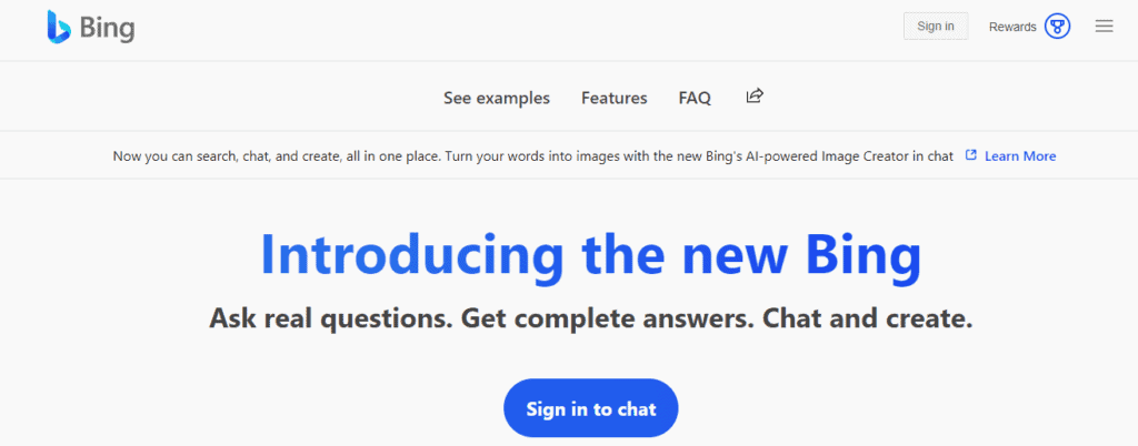 The New Bing – Chatbot