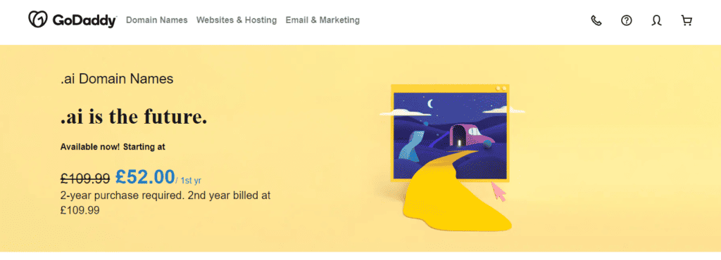 GoDaddy .ai Domain Registration