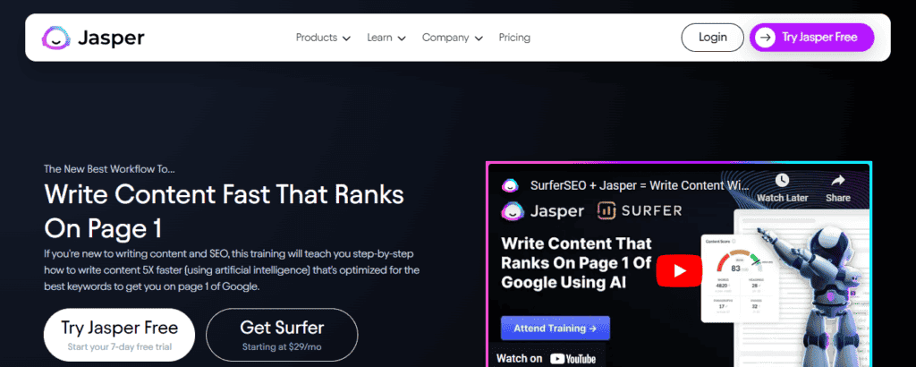 Jasper x Surfer Integration