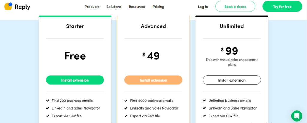 Reply Email Finder Pricing