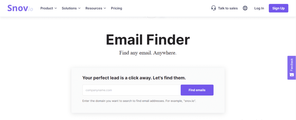 Snov.io E-Mail-Finder