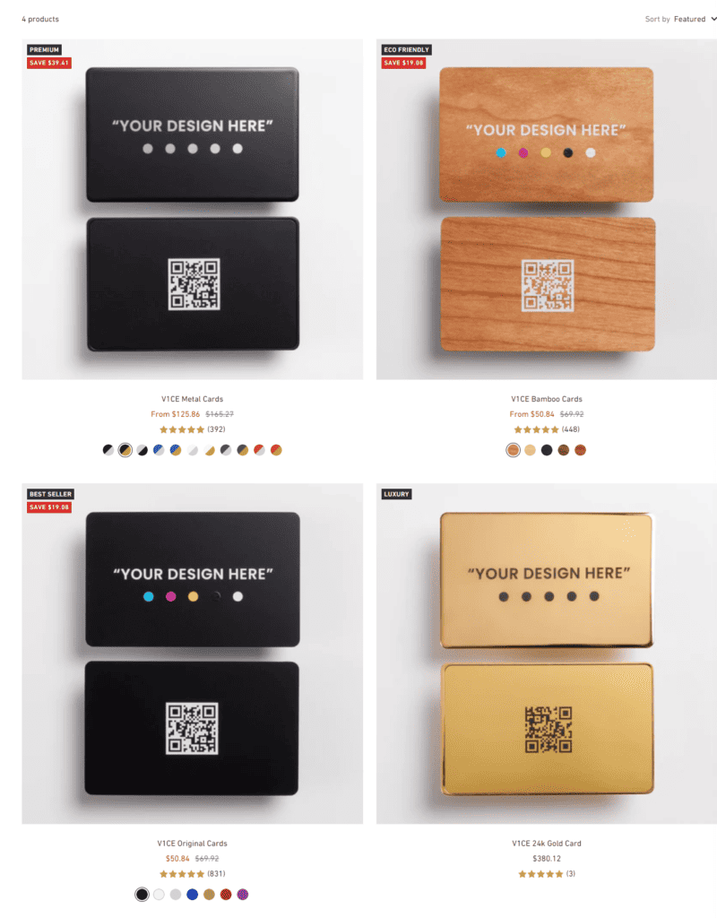 Gift Card for Digital NFC Business Cards, Unique NFC Products