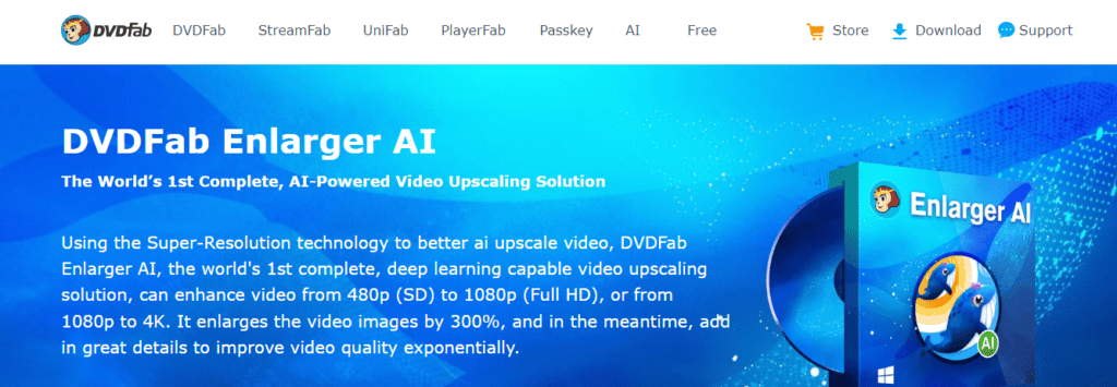 DVDFab 放大器 AI
