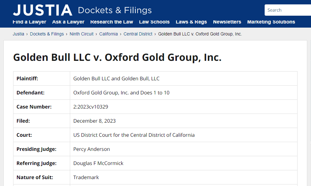 Golden Bull LLC -v- Oxford Gold Group Inc